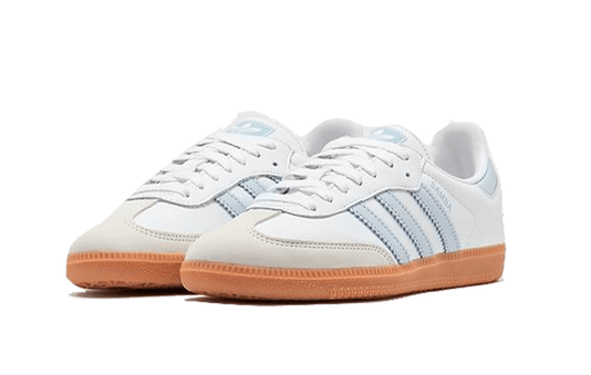 Adidas Samba ET Blanc Halo Bleu Gomme