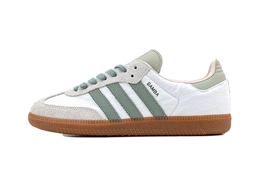 Adidas Samba OG Cloud Blanc Argent Vert