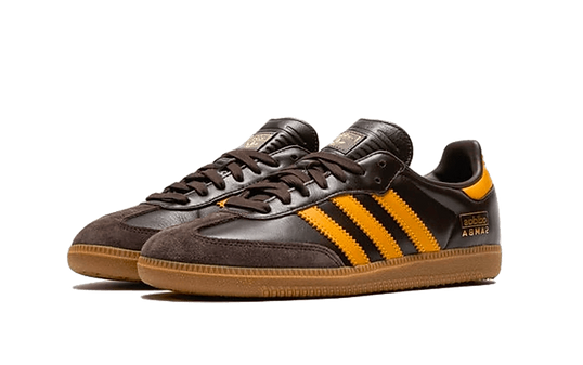 Adidas Samba OG Marron Foncé Jaune